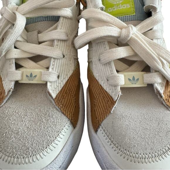 Adidas Originals Rey Galle W Shoes White/Cream/Brown/Blue GX0432 Girls’ Size 5 - Picture 13 of 14